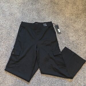 Stylish Black Cargo Pants for Women -M (8-10)